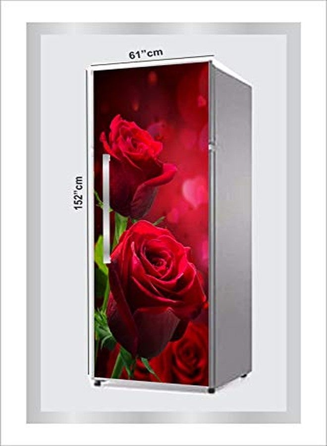 RUBY Decor RubyDecor Vinyl Fridge Sticker | Fridge Door Stickers | Double Door Fridge Stickers | Refrigerators Sticker | Fridge Wrap | Fridge Wallpaper Double Door Waterproof 161x52 cm PVC Vinyl Kitchen Decor - Image 4