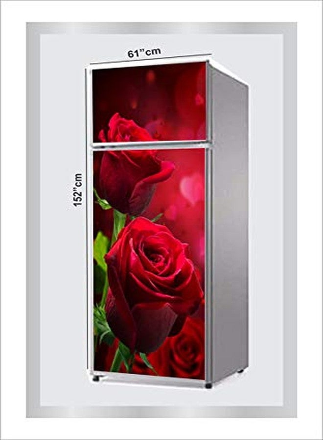 RUBY Decor RubyDecor Vinyl Fridge Sticker | Fridge Door Stickers | Double Door Fridge Stickers | Refrigerators Sticker | Fridge Wrap | Fridge Wallpaper Double Door Waterproof 161x52 cm PVC Vinyl Kitchen Decor - Image 3