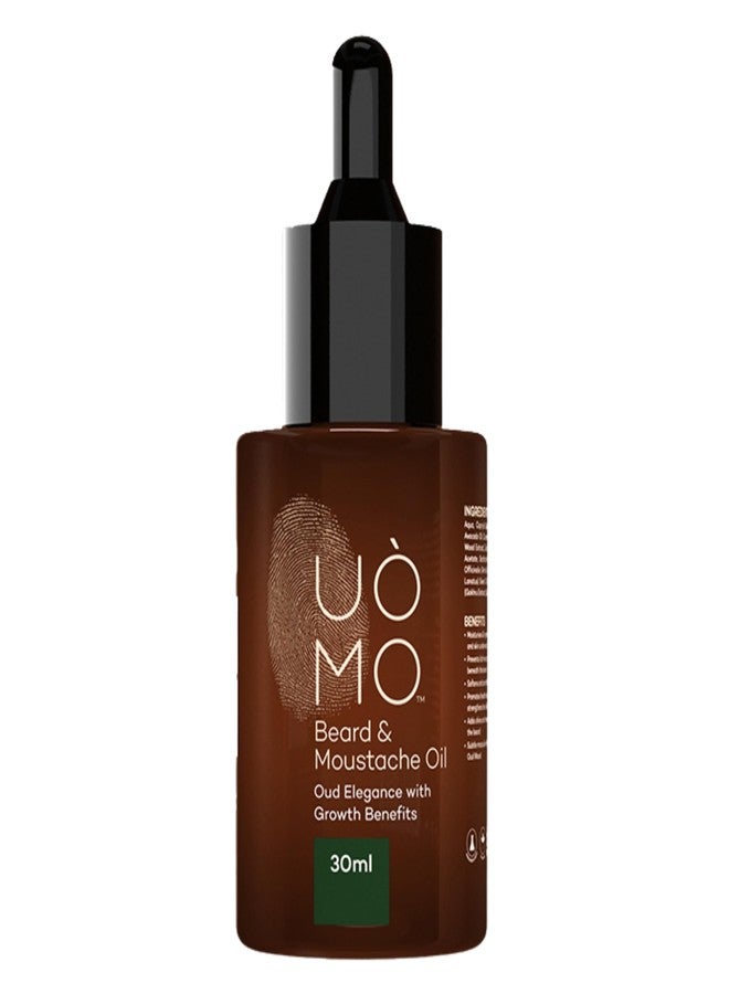 UOMO Beard & Moustache Oil, Beard & Face Wash Cleanser, Hair Styling Pomade Wax- Grooming Kit & Gift for Men (100ml+30ml+50g) - Image 2