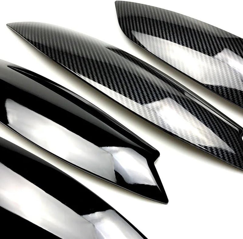 DEMULAX Gloss Black Headlight Eyelids for VW Golf 5 MK5 - Image 2