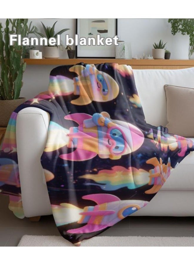 general Wisdom Fairy (latest) flannel thin blanket (warm and comfortable, suitable for sleep, game use, dust and sandproof) 150cm*200cm - 68 - Image 4