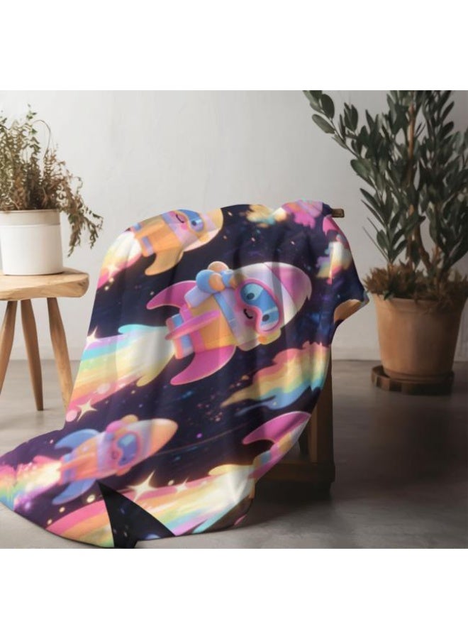 general Wisdom Fairy (latest) flannel thin blanket (warm and comfortable, suitable for sleep, game use, dust and sandproof) 150cm*200cm - 68 - Image 3