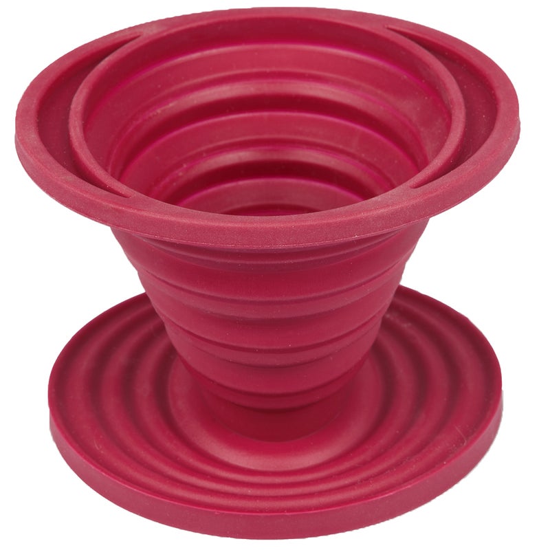 Kuissential SlickDrip Pour Over Coffee Dripper Collapsible Reusable Silicone Coffee Filter Cone Manual Coffee Brew MakerMakes One to Two Cups of Strong BrewGreat for Hiking Camping Home Office