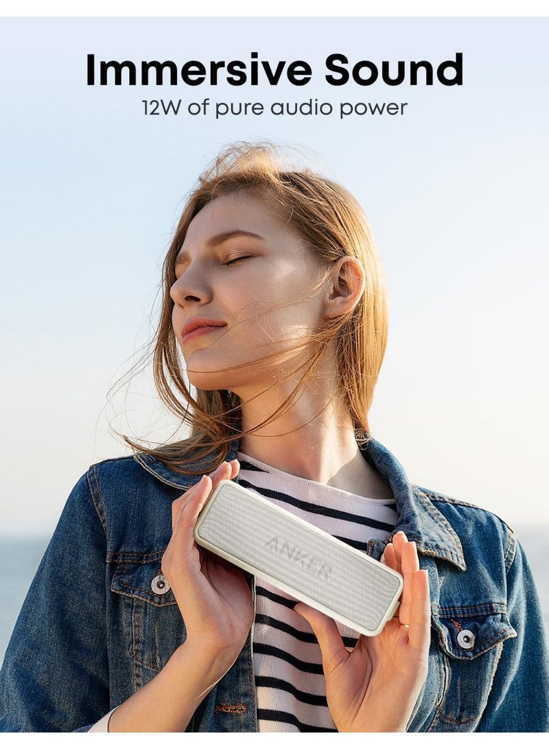 Soundcore Anker Soundcore 2 Portable Bluetooth Speaker with 12W Stereo Sound, BassUp, IPX7 Waterproof, 24-Hour Playtime, Wireless Stereo Pairing, Speaker for Home, Outdoors, Travel - Image 3