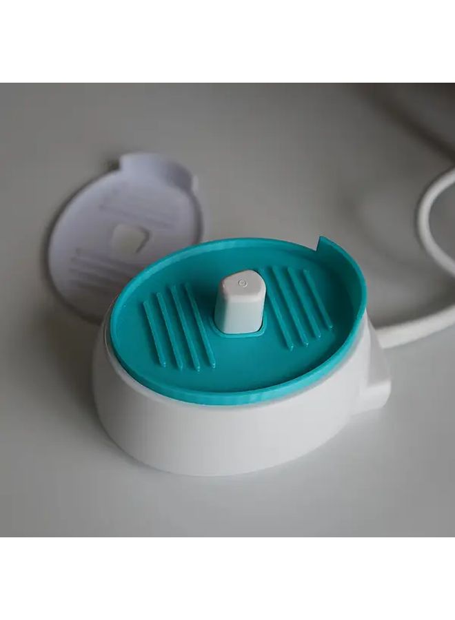Pink And Green Electric Toothbrush Charging Base Protector Pad 2 Pack Prevents Dirt Buildup Hygienic Storage - Image 1