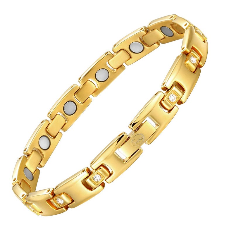 JEROOT Titanium Magnetic Bracelets for Women 100 Pure Titanium Bracelets Womens Bracelets for Jewelry Gift with Sizing Tool - Image 3