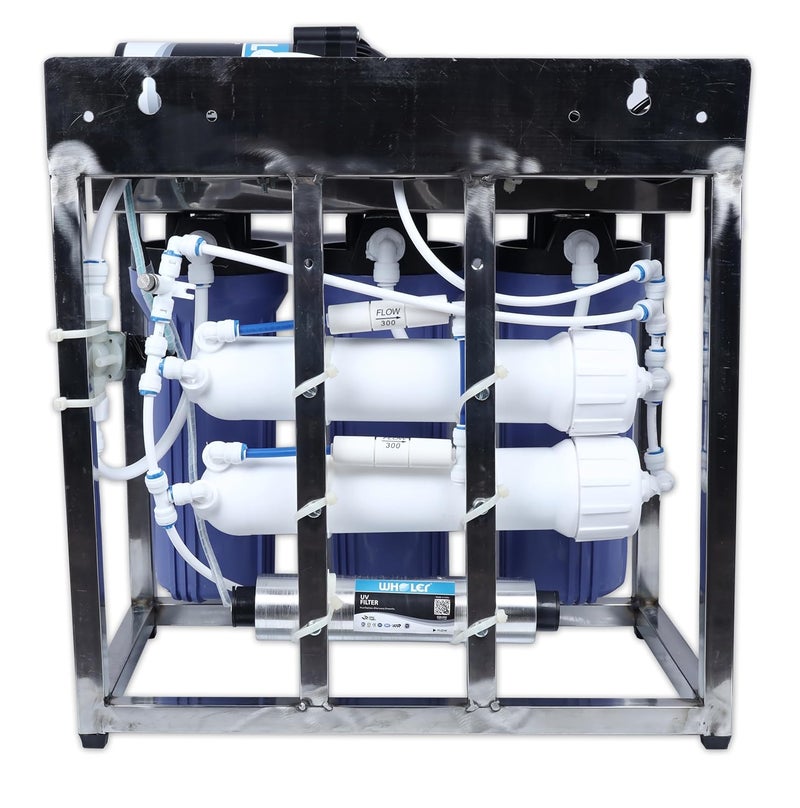 WHOLER 25 LPH Commercial UV RO Water Purifier Plant 25 Liter Per hour Stainless Steel with Auto Shut off - Image 3