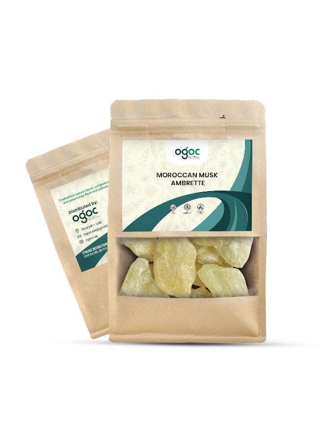 OGOC Moroccan Musk Ambrette Natural Aromatic Resin Premium Fragrance Resin Traditional Incense Resin for Meditation Aromatherapy Home Fragrance Spiritual Rituals - Image 5