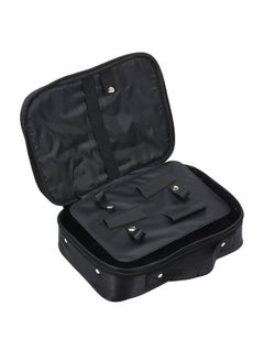 Generic Hair Scissors Case Salon Scissors Storage Bag Stylish and Durable Hairdressing Tool Organizer Multi Layer Space Storage Magnet Buckle Design for Salon Barber Hair Stylist Black  - Image 1