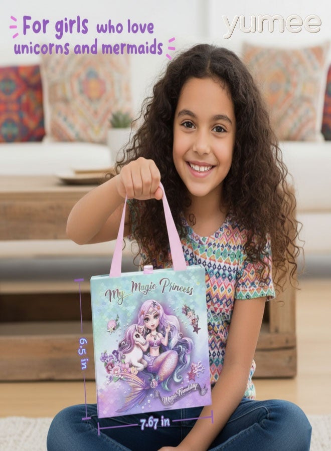 يمي مجموعة صنع أساور ساحرة للبنات من عمر 8-12 سنة، تتضمن مجموعة مجوهرات يونيكورن وحورية البحر، هدية إبداعية ولعبة. - Image 3