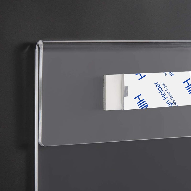 TPGP HIIMIEI Acrylic Wall Sign Holder 8.5 x 11 Inches Horizontal 12 Pack - Image 4