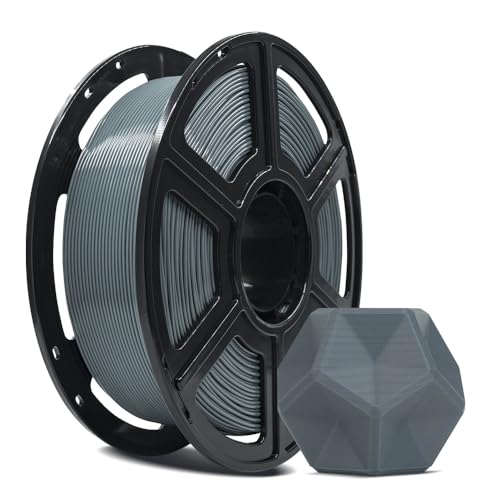FLASHFORGE 3D Printer Filament, PLA PRO Filament 1.75mm, 1KG Spool (2.2lbs), Dimensional Accuracy +/- 0.02mm for FDM 3D Printers, Better Tenacity & No Knotting (Grey) - Image 1