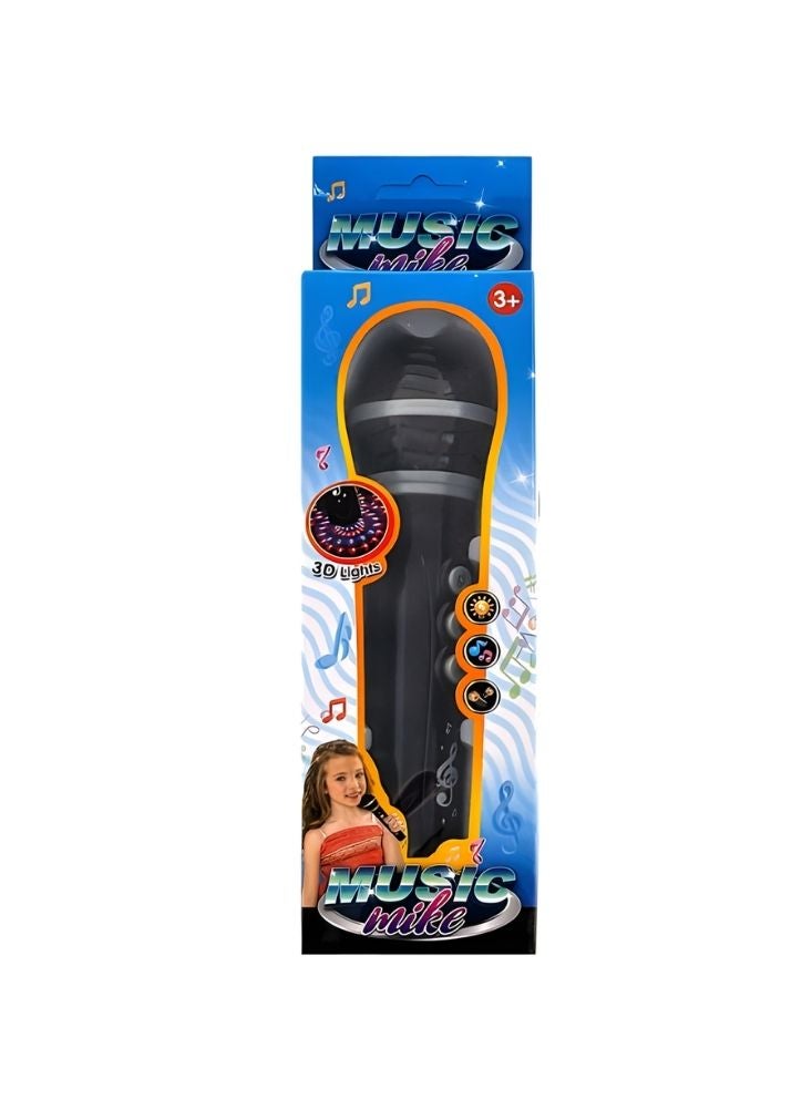 بريميم ميكروفون لعبة موسيقي مع أضواء وأصوات - ميكروفون غناء للأطفال مع مؤثرات موسيقية، لعبة كاريوكي ممتعة للأولاد والبنات - Image 2