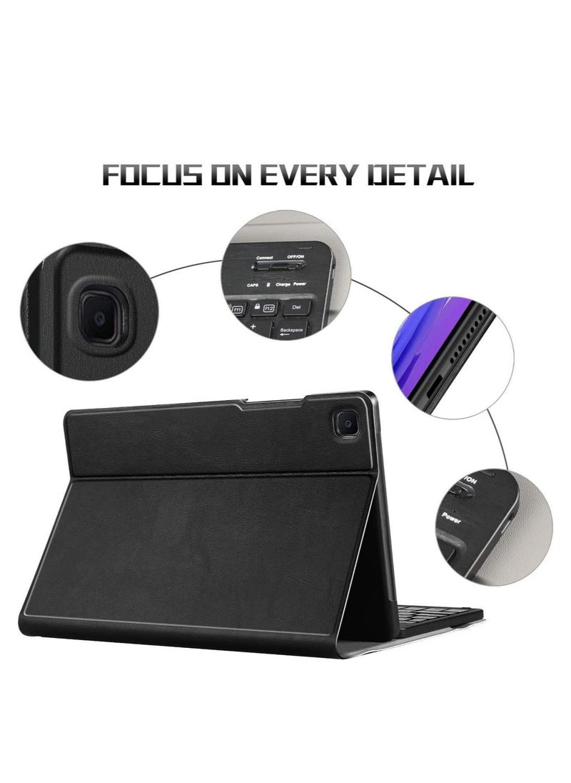 ELTRAZONE - Wireless Bluetooth Keyboard with Detachable Tablet Case Cover for Samsung Galaxy Tab A7 10.4 inch 2020 SM-T500/T505/T507 - Image 1