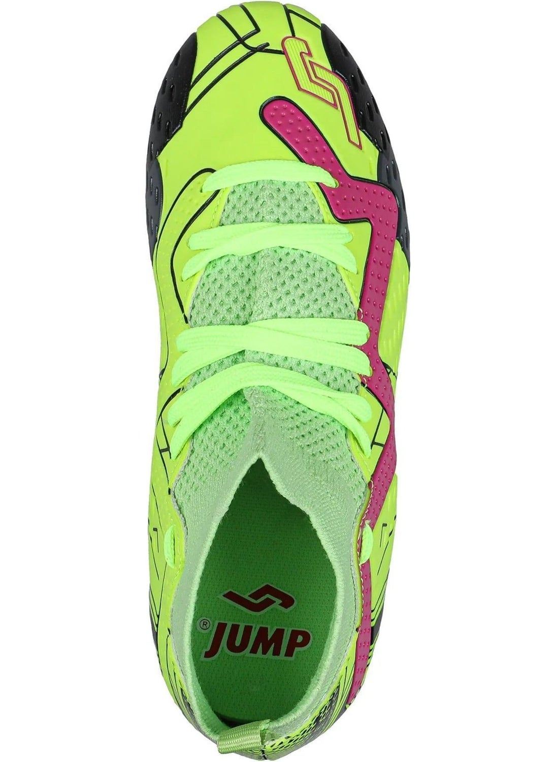 Jump 30226 Fg Men's Neon Green Football Cleats V3  - Image 2
