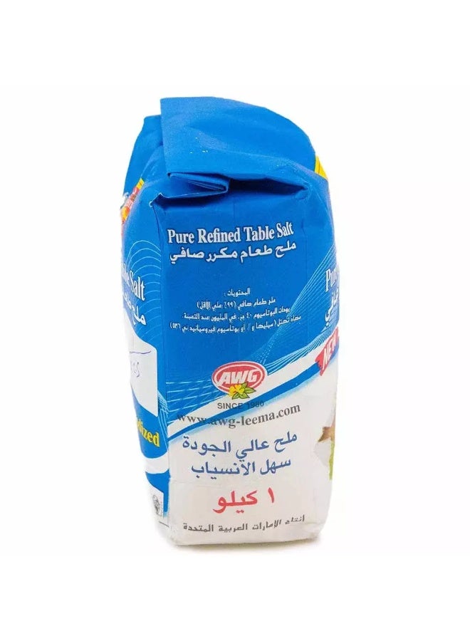 Leema best quality pure refined table salt, 1 kg - Image 3
