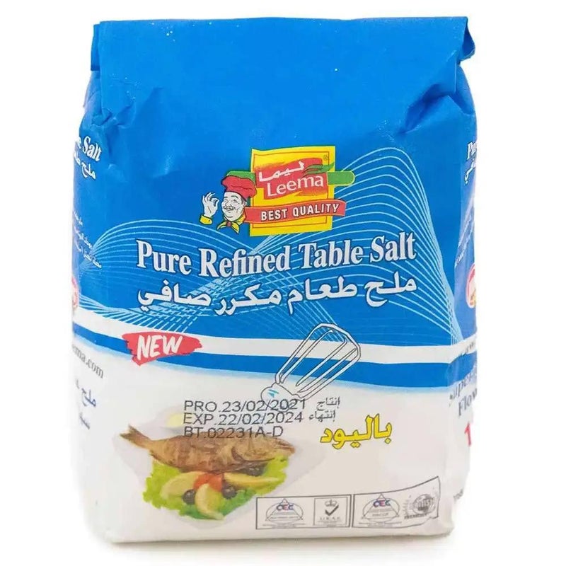 Leema best quality pure refined table salt, 1 kg - Image 1