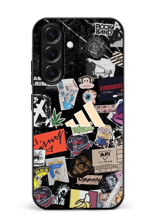 Protective Case Cover For Samsung Galaxy S25 Plus Adidas Stickers Design Multicolour