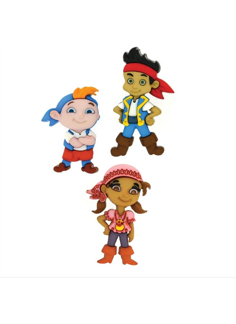 Dress It Up Decorative Toy Figure Button 7733 | Disney Special Series 
