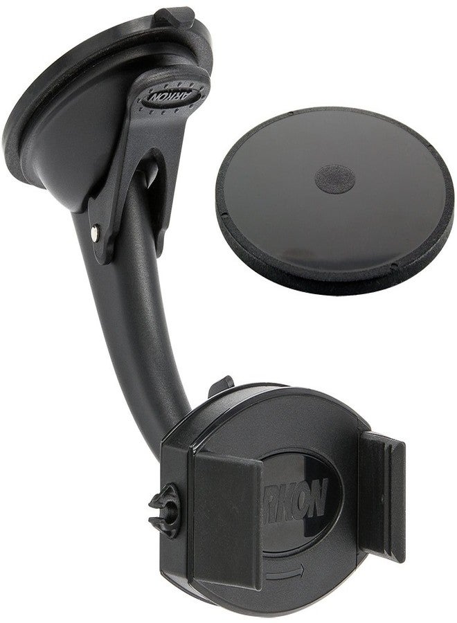 ARKON Mounts Suction Cup Phone Holder, Works on Dash and Windshield, Strong Spring-Loaded Holder, Adjustable Arm, Sticky Dash Suction, Compatible with iPhone, Galaxy, Pixel and More - Image 4