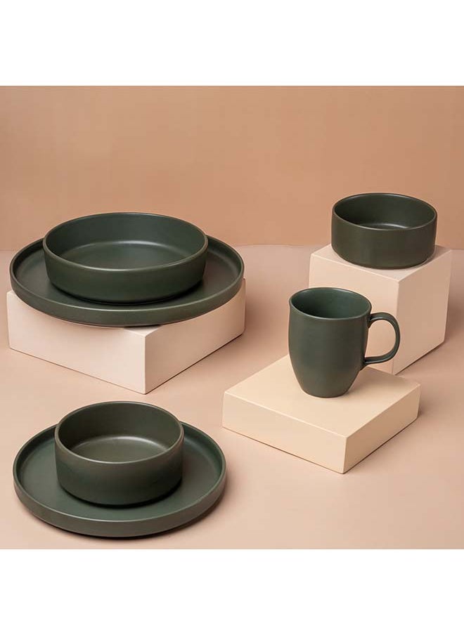 HomePro - 30 Pieces Olive Elegance Matte Dinner Set - Image 1