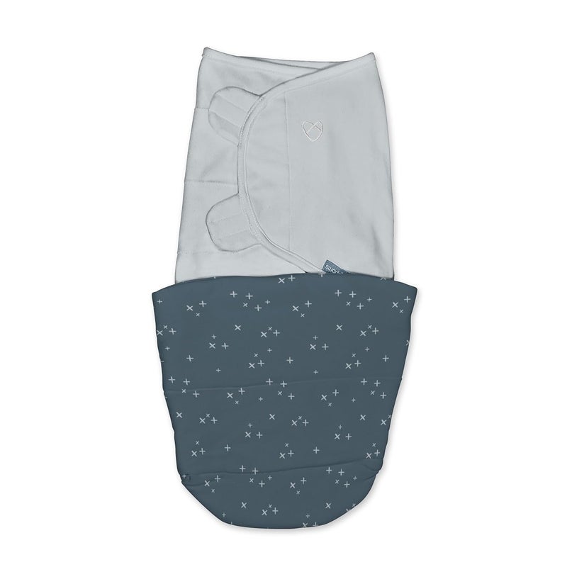 Ingenuity All Season Baby Swaddle 2 Quick Flip Layers to Change from 10 to 25 TOG Size 03 Months 714 Pounds  Stardust - Image 1