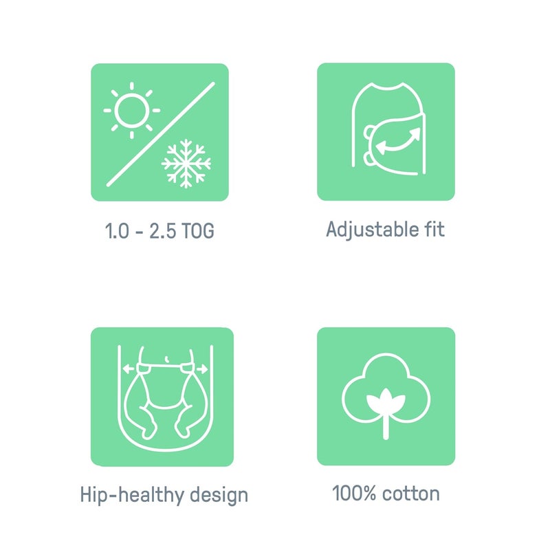 Ingenuity All Season Baby Swaddle 2 Quick Flip Layers to Change from 10 to 25 TOG Size 03 Months 714 Pounds  Stardust - Image 3
