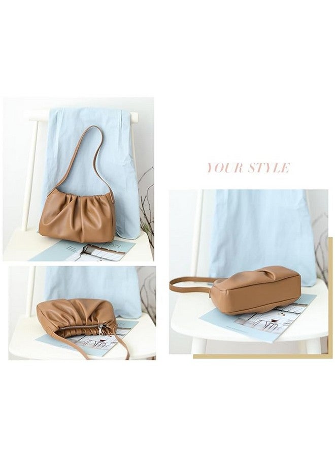 SIBY PU Leather Retro Sling Bag for Women | Small Crossbody Handbag with Chain Strap and Zipper Closure - Brown - Image 4