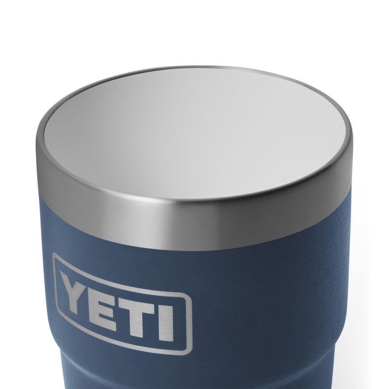 YETI Rambler 8 oz Insulated Coffee Mug with Lid - Stackable Double-Wall Vacuum Insulated Coffee Cup - DuraSip Ceramic Lining - Barista-Friendly Design - Stainless Steel - Dishwasher Safe, Navy - Image 5