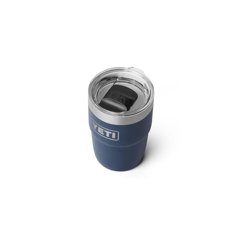 YETI Rambler 8 oz Insulated Coffee Mug with Lid - Stackable Double-Wall Vacuum Insulated Coffee Cup - DuraSip Ceramic Lining - Barista-Friendly Design - Stainless Steel - Dishwasher Safe, Navy - Image 3