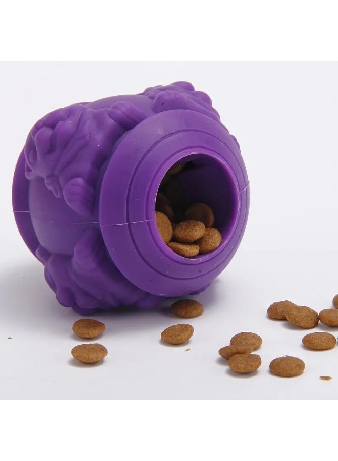 Pet Leaking Food Dog Chew Toy, Durable Silicone Food Leek Pet Teeth Cleaning Toy Ball, Assorted Colours ( 1 PCs ) - Image 5