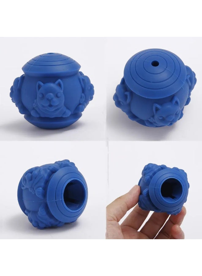 Pet Leaking Food Dog Chew Toy, Durable Silicone Food Leek Pet Teeth Cleaning Toy Ball, Assorted Colours ( 1 PCs ) - Image 3