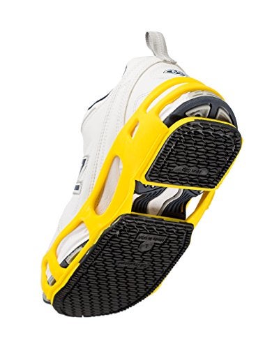 STABILicers Grippers Indoor Anti-Slip Job Safety Traction Slip-Ons, Yellow, Large - Image 4