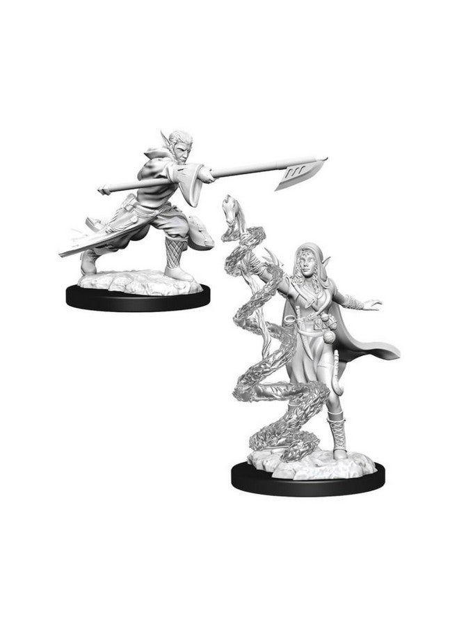WiZKiDS Magic The Gathering Unpainted Miniatures: Joraga Warcaller & Joraga Treespeaker - Image 2