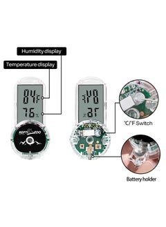 REPTI ZOO Upgraded Reptile Terrarium Thermometer Hygrometer,Digital Pet Temperature and Humidity Gauge with Suction Cup for Reptile Rearing Box Tank,4-Sides Mounting - pzsku/Z4C2FF6127A6D6BCA219CZ/45/_/1740971282/2d115aed-9fbe-499e-a906-0fa63ab523cb