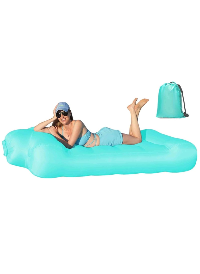 SYOSI - Portable Inflatable Couch, Waterproof Inflatable Lounger Air Sofa Bed, 700LBS Weight Capacity Blow Up Couch, Inflatable Beach Chair Bed, Air Couch for Beach/Garden/Camping/Music Festival - Image 1