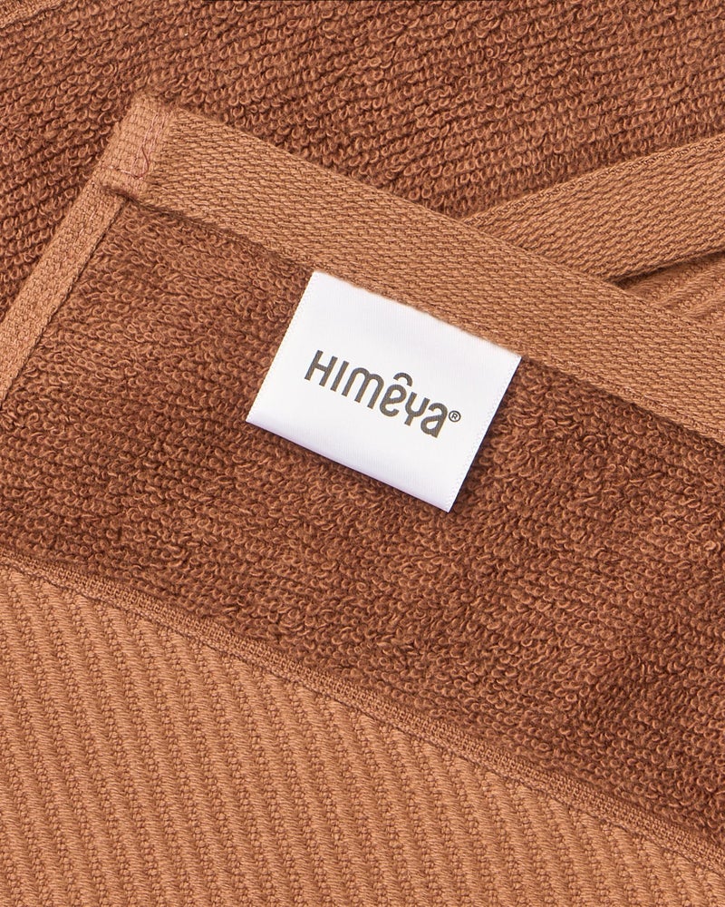 Himêya Himeya Towels for Bath Large Size | Bamboo Cotton Towels for Bath | Towel 1Pcs | 400 GSM | 70 x 140 cm | Leather Brown | Bath Towels for Men, Women & Kids | Gym Towel | Perfect for Everyday Use - Image 5