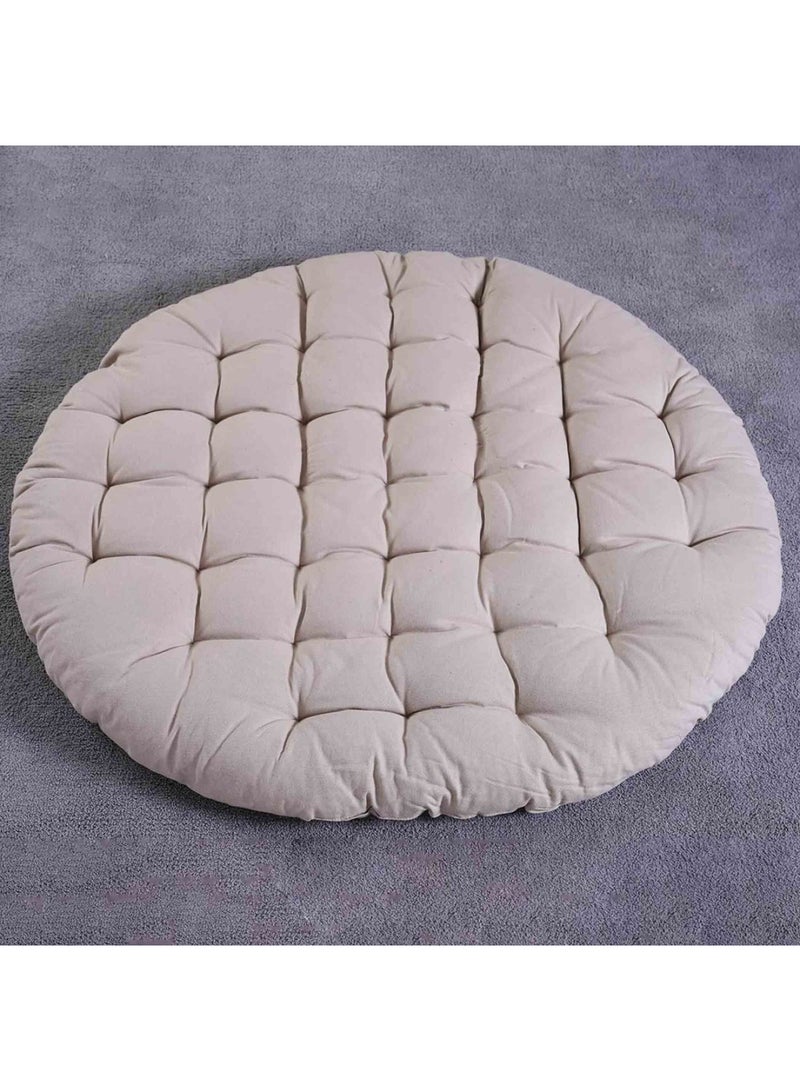 Pan Home ROXY ROUND FLOOR CUSHION BEIGE D100CM - Image 2