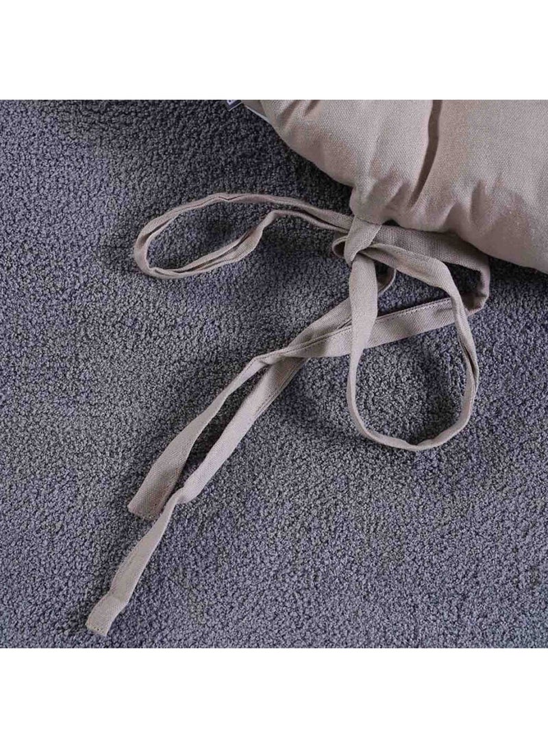 Pan Home ROXY ROUND FLOOR CUSHION BEIGE D100CM - Image 3