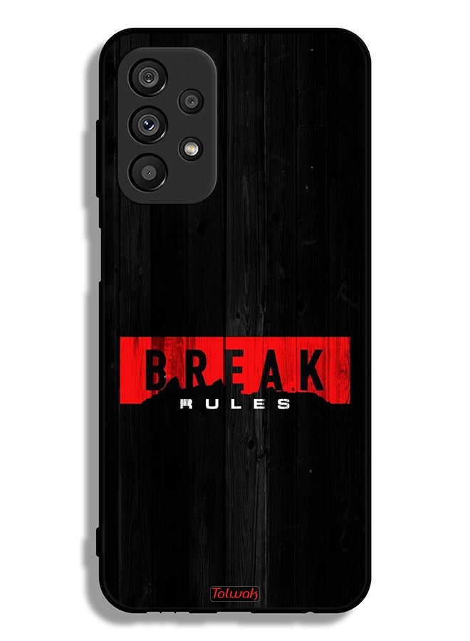 Tolwak Samsung Galaxy A23 5G Protective Case Cover Break Rules - Image 1