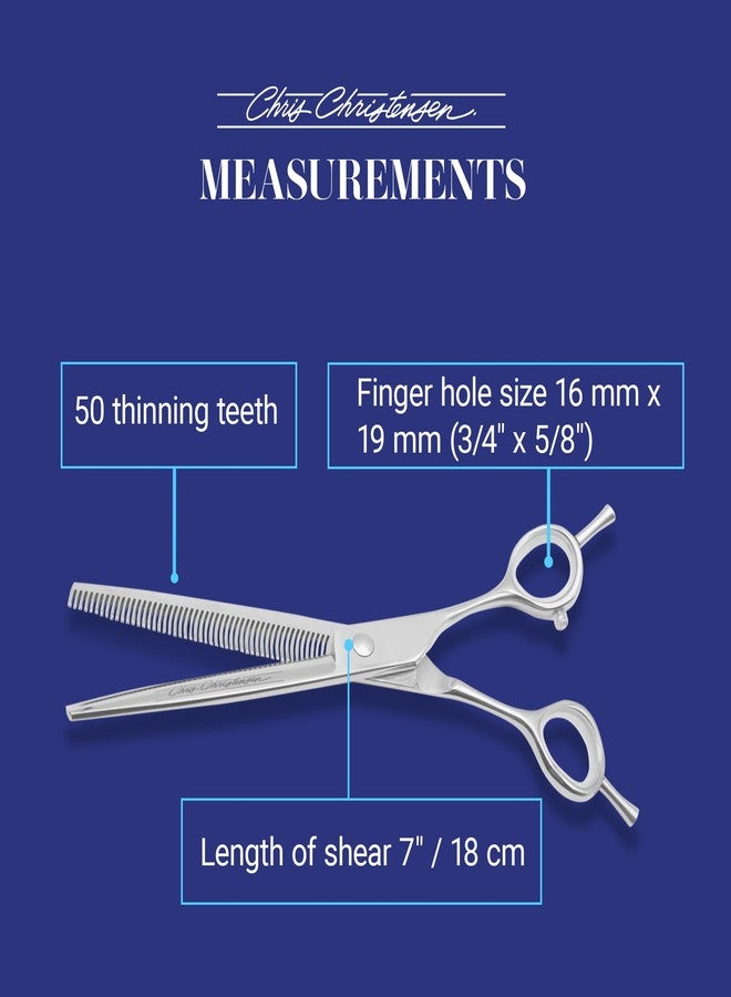 Chris Christensen Classic Series Grooming Shears, 7 in Thinner Shear, Groom Like a Professional, Any Skill Level, Made From 440C Japanese Steel - Image 5