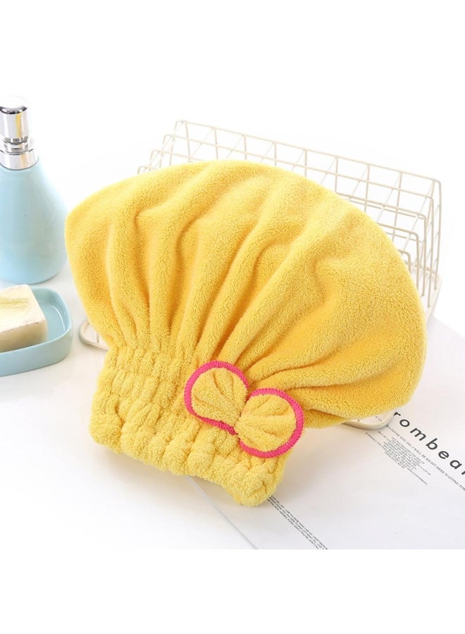 Hair Turban Hair Hat Quick Dry Towel Women Head Wrap Hat Absorption Water