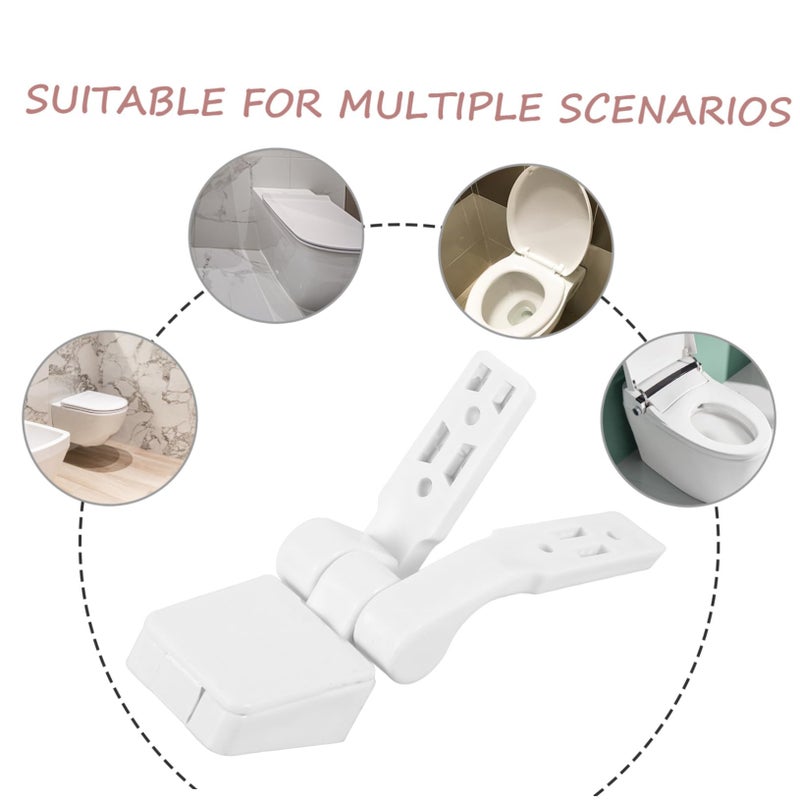 Toilet Seat Hinge Replacement Kit with Plastic Bolts and Nuts for Easy Installation - Image 3