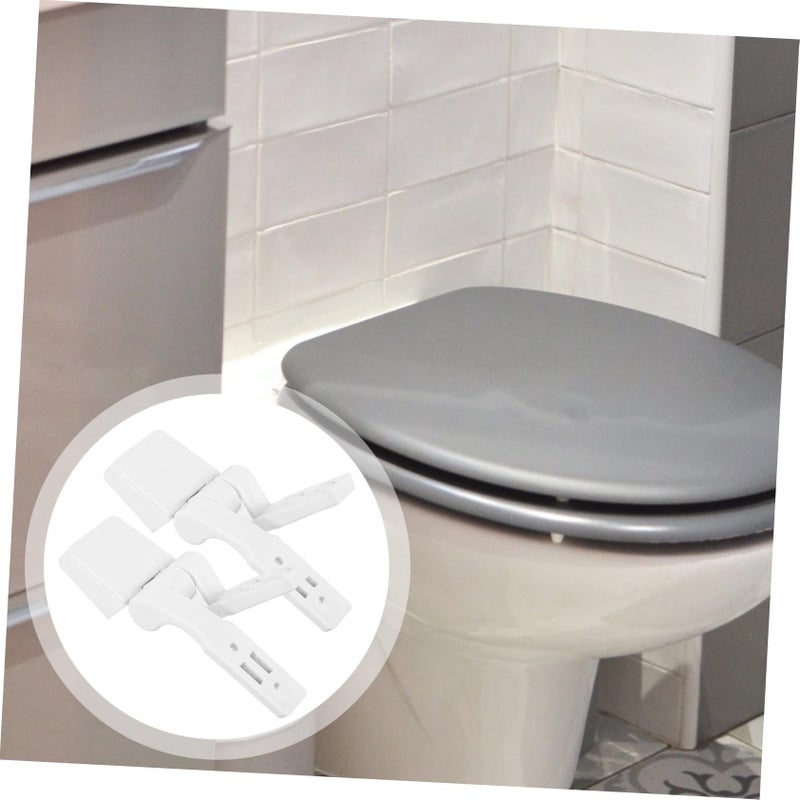 Toilet Seat Hinge Replacement Kit with Plastic Bolts and Nuts for Easy Installation - Image 4