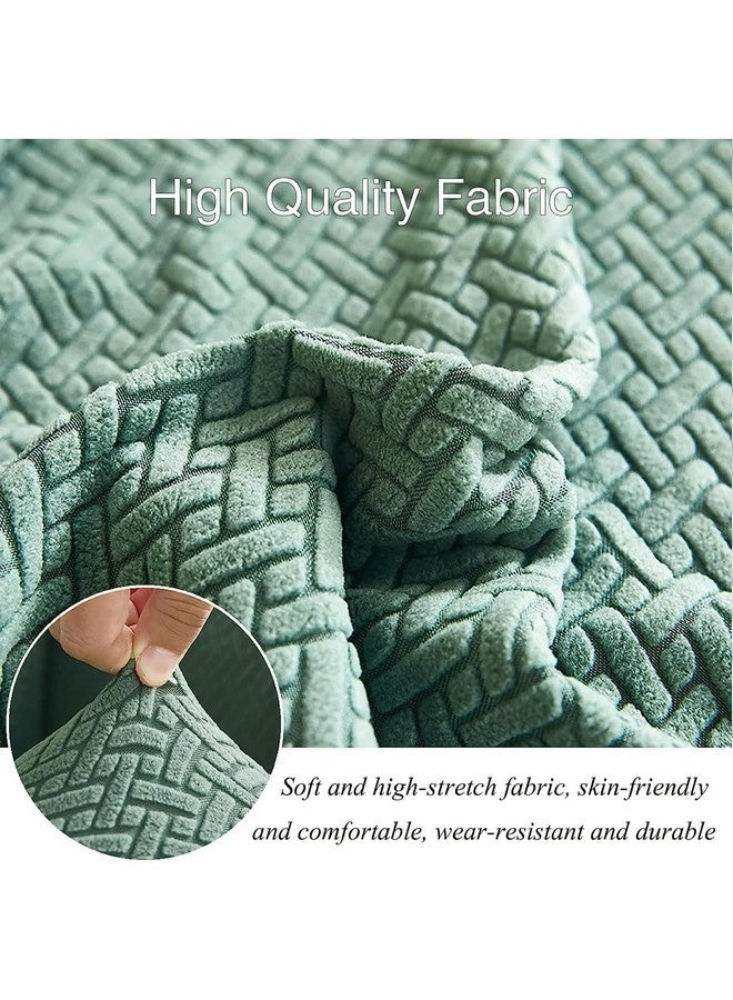 هاوس أوف كويرك غطاء أريكة من القماش المرن القابل للتمدد من House of Quirk Universal Triple Seater Polar Fleece 220 GSM (أخضر فاتح، ثلاثي المقاعد) - Image 3