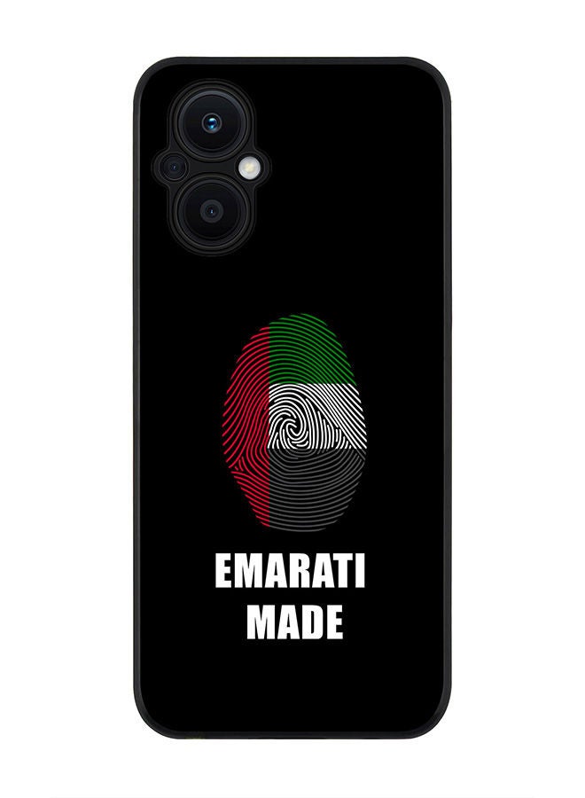 Stylizedd Rugged Black edge case for Oppo Reno7 Z  Slim fit Soft Case Flexible Rubber Edges Anti Drop TPU Gel Thin Cover - Emarati Made - Image 1