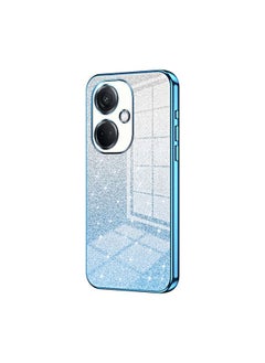 HuHa Case Cover For OPPO K11 Gradient Glitter Powder Electroplated Phone Case Blue 