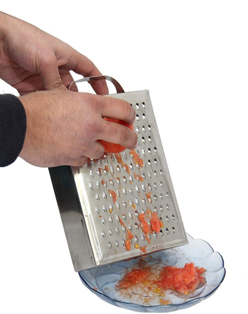 Dharam Paul Traders? Stainless Steel Carrot Pizza Tomato Coconut Grater kaddu kadu Kash and Shredder for Kitchen,1 Piece. - Image 5