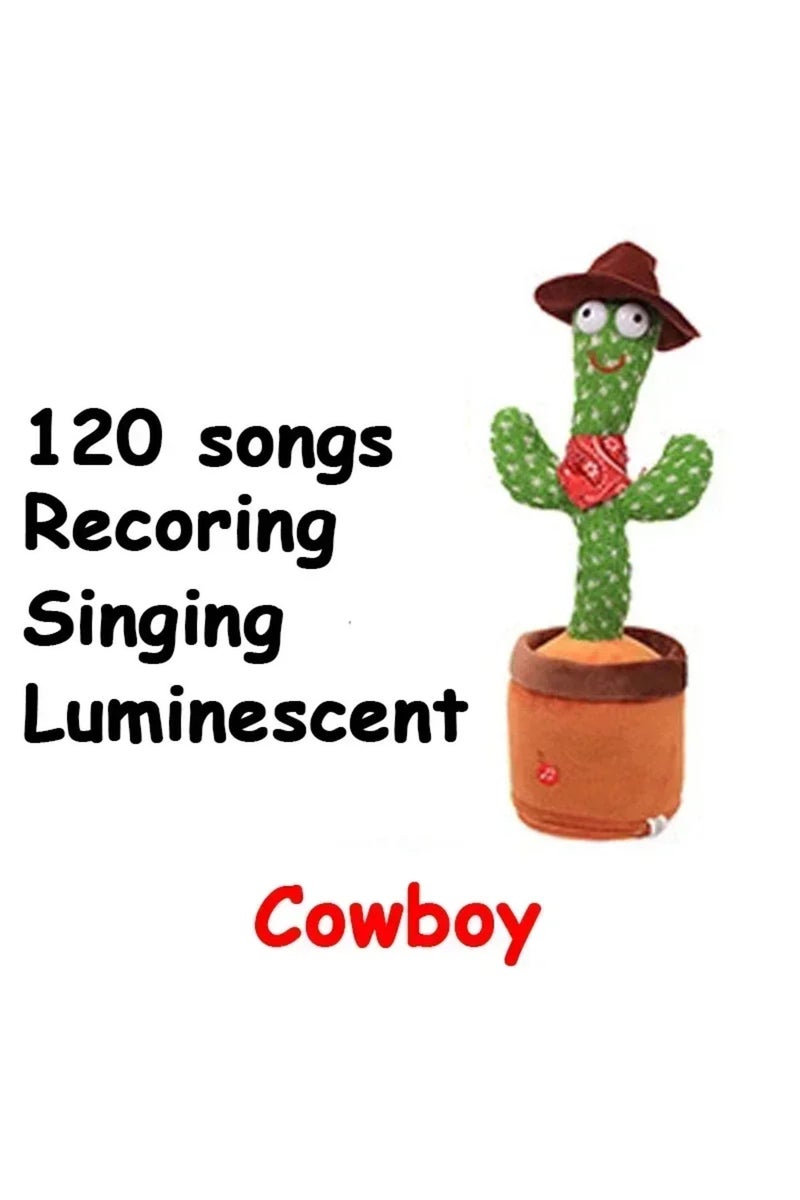 erorex battery Sunshine Cactu Children's Electronic Plush Toy Dancing and Talking Cactu Children's Birthday - Image 3