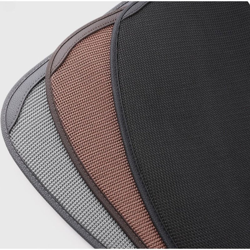 Mocha Brown 2 Front Square Mats Car Seat Cushions Breathable Cooling Seat Covers Non Slip Comfortable Universal Ventilated Chair Protectors Suitable for All Seasons Compatible with All Vehicle Interior - Image 3
